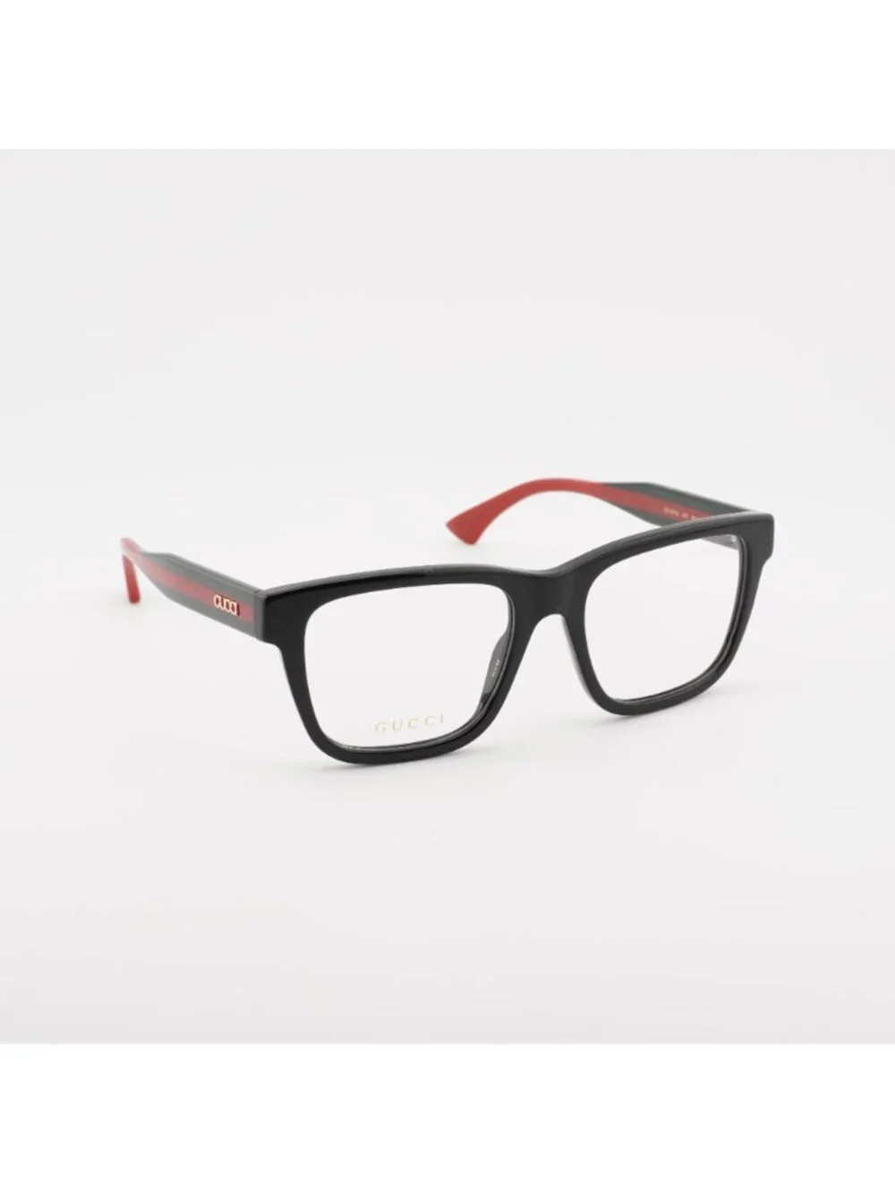 Gucci GG1870O 005 Eyeglasses Black/Red 56mm Square Frame